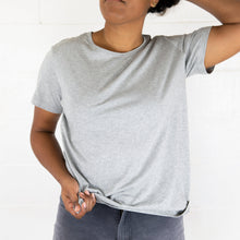 Load image into Gallery viewer, Women's Organic Crew Neck T-shirt Grey Marle