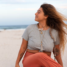 Load image into Gallery viewer, Women's Organic Cotton Grey Marle T-shirt