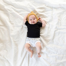 Load image into Gallery viewer, Plain black Organic Cotton Baby Shirt
