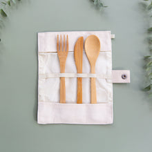 Load image into Gallery viewer, Bamboo Cutlery Travel Set