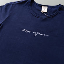 Load image into Gallery viewer, Mosov Script Logo Navy
