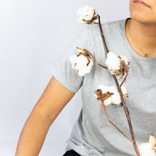 Load image into Gallery viewer, Organic Cotton Women's Tee Grey Marle