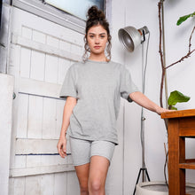 Load image into Gallery viewer, Organic cotton oversized t-shirt grey marle
