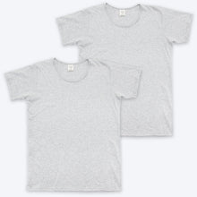 Load image into Gallery viewer, Men&#39;s Organic Grey T-shirt 2 Pack
