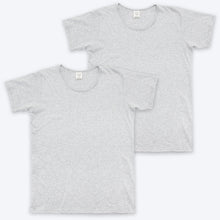 Load image into Gallery viewer, Men's Organic Grey T-shirt 2 Pack