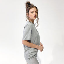 Load image into Gallery viewer, Organic cotton oversized t-shirt grey marle