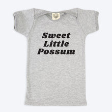 Load image into Gallery viewer, Sweet Little Possum Organic Baby T-shirt - Grey Marle
