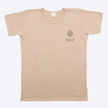 Load image into Gallery viewer, Mens Organic T-shirt Monstera Print Beige