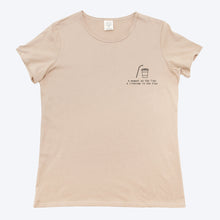 Load image into Gallery viewer, Womens Organic T-shirt Beige
