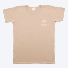 Load image into Gallery viewer, Mens Organic T-shirt Monstera Print Beige