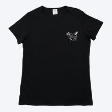 Load image into Gallery viewer, Womens Organic T-shirt Black
