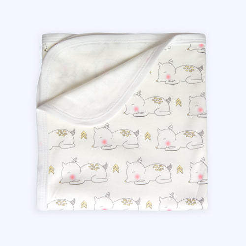 Organic Cotton Fawn Blanket - Australian Made