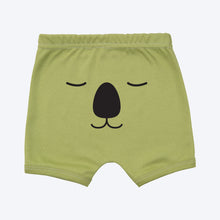 Load image into Gallery viewer, Organic Cotton Koala Baby Shorts - Moss Green