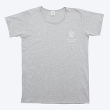 Load image into Gallery viewer, Mens Organic T-shirt Monstera Print Grey
