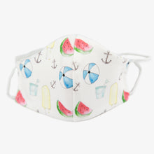 Load image into Gallery viewer, Children's Organic Cotton Face Mask - summer print