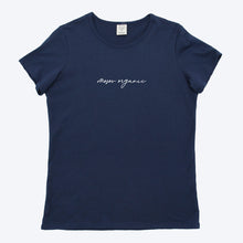 Load image into Gallery viewer, Mosov Script Logo Navy