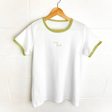 Load image into Gallery viewer, Organic Cotton Ringer Tee | Plant Mami Embroidery
