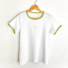 Load image into Gallery viewer, Organic Cotton Ringer Tee | Plant Mami Embroidery