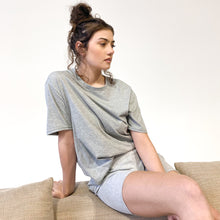 Load image into Gallery viewer, Organic cotton oversized t-shirt grey marle
