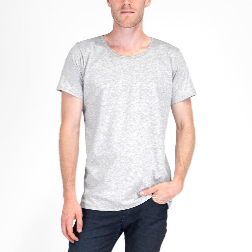 Mens Organic Cotton T-shirt Grey Marle