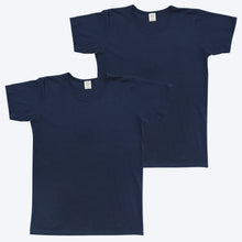Load image into Gallery viewer, Mens Organic T-shirt Navy 2 Pack
