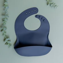 Load image into Gallery viewer, Soft Silicone Baby Bib | Navy
