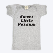 Load image into Gallery viewer, Sweet Little Possum Organic Baby T-shirt - Grey Marle
