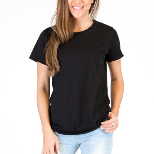 Womens Organic Cotton T-shirt Black