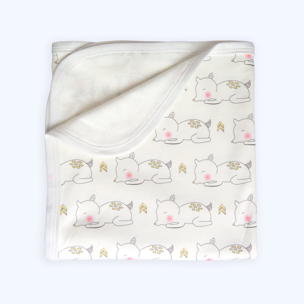 Organic Cotton Fawn Blanket - Australian Made