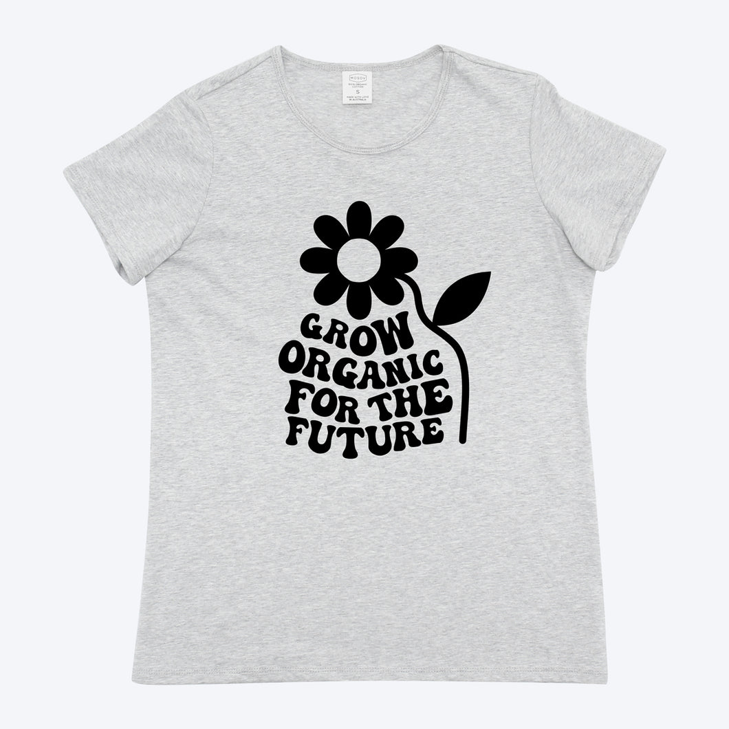Grow Organic T-shirt Grey Marle