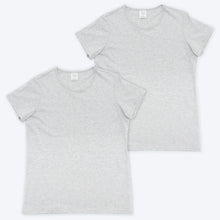 Load image into Gallery viewer, Womens Organic T-shirt Grey 2 PacK 
