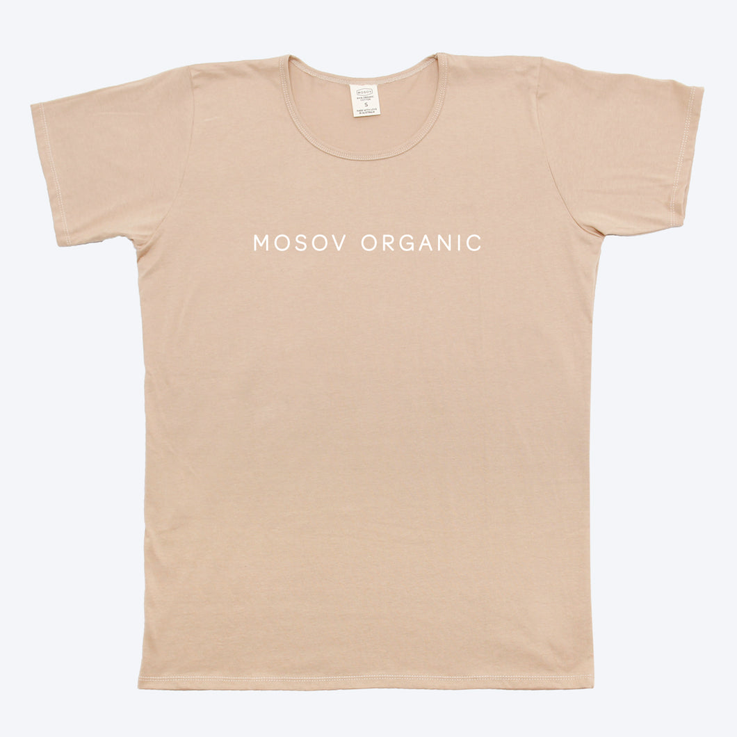 Organic Cotton Logo T-shirt - beige
