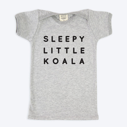 Sleepy Little Koala Organic Shirt Grey